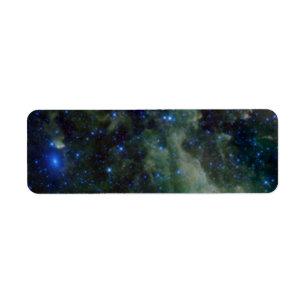 Cassiopeia nebula binnen de Melkweg Etiket