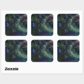 Cassiopeia nebula binnen de Melkweg Vierkante Sticker (Vel)