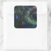 Cassiopeia nebula binnen de Melkweg Vierkante Sticker (Tas)