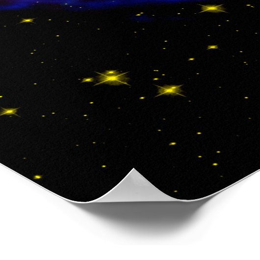 Cassiopeias Supernova Bubble - schoonheid in de ru Poster (Hoek)