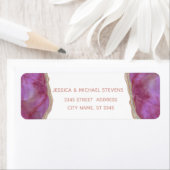 Cassis chic agate romantisch elegant simpel etiket (Insitu)