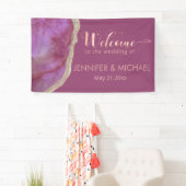 Cassis chic agate romantische elegant spandoek (Insitu)