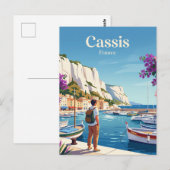 Cassis Haven Frankrijk Briefkaart (Voorkant / Achterkant)