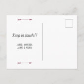 Cassis Mauve We've Moved - Texas Aankondigingskaart (Achterkant)