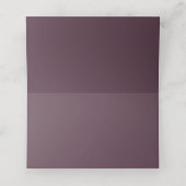 Cassis Paars Weddenschap Eenvoudig Minimalistisch Plaatskaartje (Binnenkant ongevouwen)