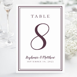 Cassis Paars Weddenschap Moderne Eenvoudige afbeel Kaart