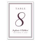 Cassis Paars Weddenschap Moderne Eenvoudige afbeel Kaart (Voorkant)