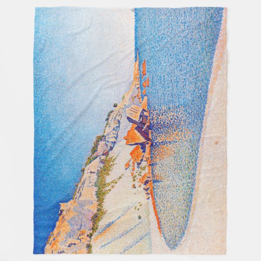 Cassis, Pet Lombard, Opus 196, Signac Fleece Deken (Voorkant)