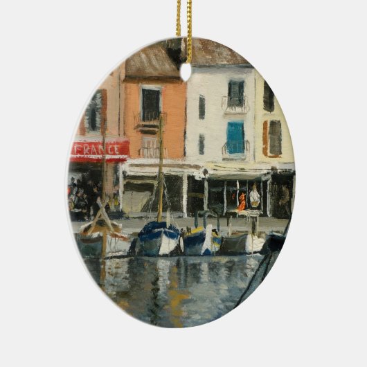 Cassis Provence boten Keramisch Ornament (Rechts)