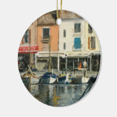 Cassis Provence boten Keramisch Ornament (Links)