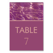 Cassis roze goud marmer romantisch elegant kaart (Achterkant)