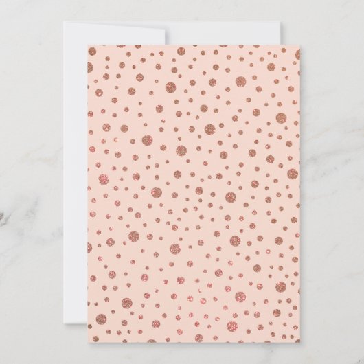 Cassis Roze Vlinder Glitter Confetti Quinceañera Kaart (Achterkant)