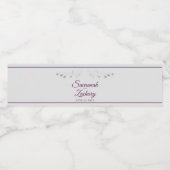 Cassis uit Grijze Vlaamse legante bruiloft Waterfles Etiket (Enkel label)