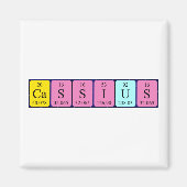 Cassius periodiek table name magnet (Voorkant)