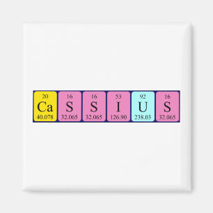 Cassius periodiek table name magnet