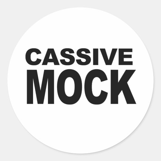 CASSIVE NEPBABY RONDE STICKER (Voorkant)