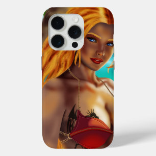 Cassja op het strand iPhone 15 pro case
