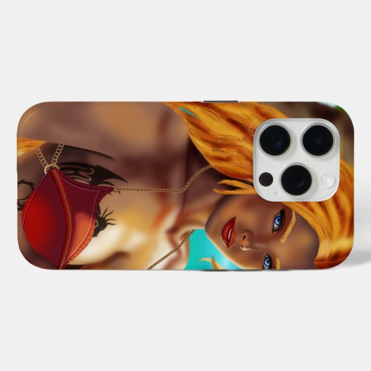 Cassja op het strand Case-Mate iPhone case (Achterkant (horizontaal))