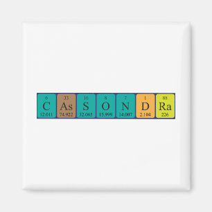 Cassondra periodiek table name magnet