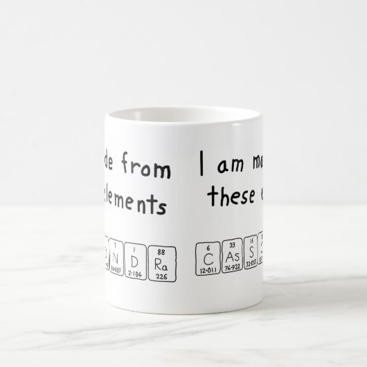 Cassondra periodieke lijstnaam mok (Center)