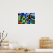 Cassowary aangevallen poster (Keuken)