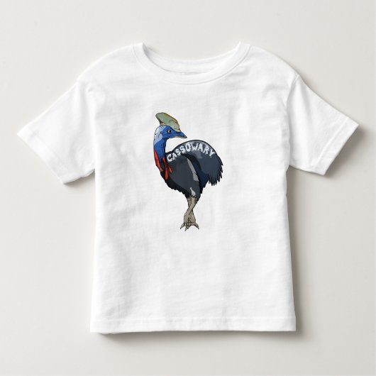 Cassowary Australian Bird Kinder Shirts (Voorkant)