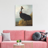 Cassowary (Australische vogel) (Wilde Dierenkunst) Canvas Afdruk (Insitu (Woonkamer))