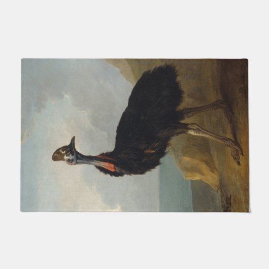 Cassowary (Australische vogel) (Wilde Dierenkunst) Deurmat (Voorkant)