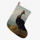 Cassowary (Australische vogel) (Wilde Dierenkunst) Grote Kerstsok (Voorkant (Hangend))