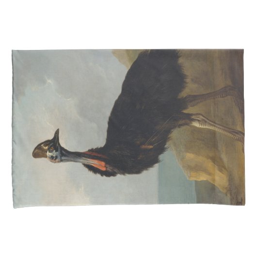 Cassowary (Australische vogel) (Wilde Dierenkunst) Kussensloop (Voorkant-Rechts)