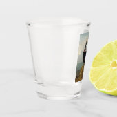 Cassowary (Australische vogel) (Wilde Dierenkunst) Shot Glas (Links)