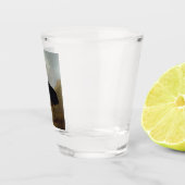 Cassowary (Australische vogel) (Wilde Dierenkunst) Shot Glas (Rechts)