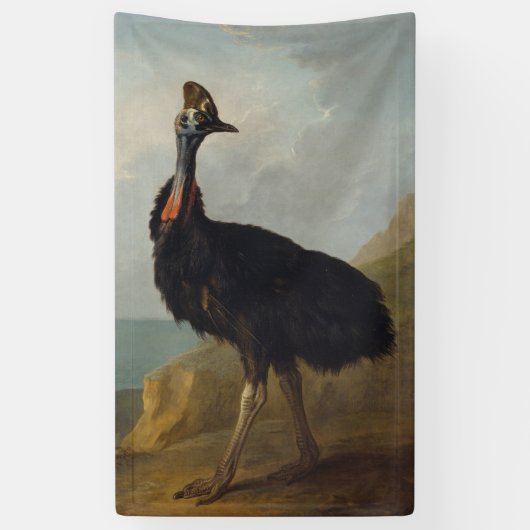 Cassowary (Australische vogel) (Wilde Dierenkunst) Spandoek (Verticaal)