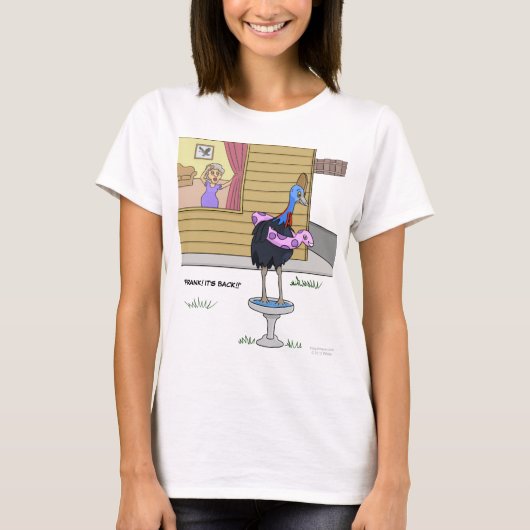 Cassowary Bird Bath T Shirt (Voorkant)