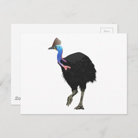 Cassowary Bird Briefkaart (Voorkant / Achterkant)