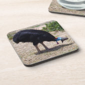 Cassowary Bird Eliminator Bier Onderzetter (Linkerzijde)