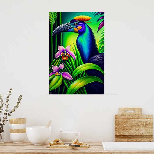 Cassowary - Canvas Art Print (Keuken)