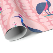 Cassowary Christmas-patroon Cadeaupapier (Rol Hoek)