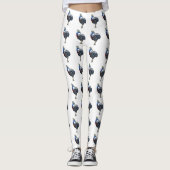 cassowary colored woth text leggings (Voorkant)