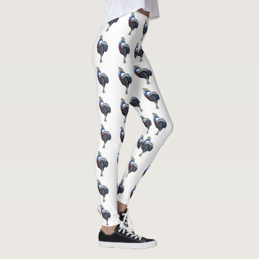 cassowary colored woth text leggings (Rechts)