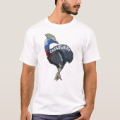 cassowary colored woth text t-shirt (Voorkant)