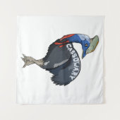 cassowary colored woth text wandkleed (Voorkant (horizontaal))