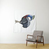 cassowary colored woth text wandkleed (In Situ (horizontaal))