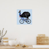 Cassowary fietsen poster (Keuken)
