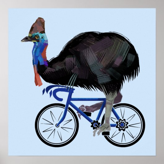 Cassowary fietsen poster (Voorkant)