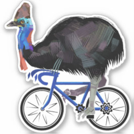 Cassowary fietsen sticker
