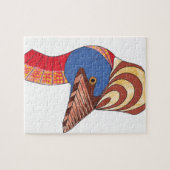 Cassowary Genuine Aboriginal Art Legpuzzel (Horizontaal)