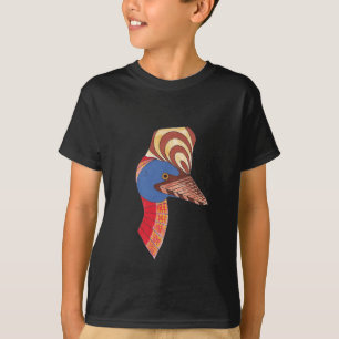 Cassowary Genuine Aboriginal Art T-shirt