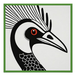 Cassowary Glossy Poster