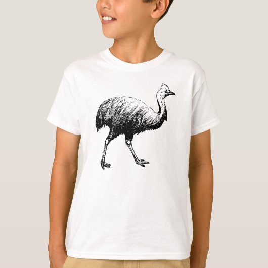 Cassowary Illustration T-shirt (Voorkant)